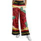 Red Rose Cobija - Flare Fleece Pant