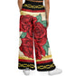 Red Rose Cobija - Flare Fleece Pant