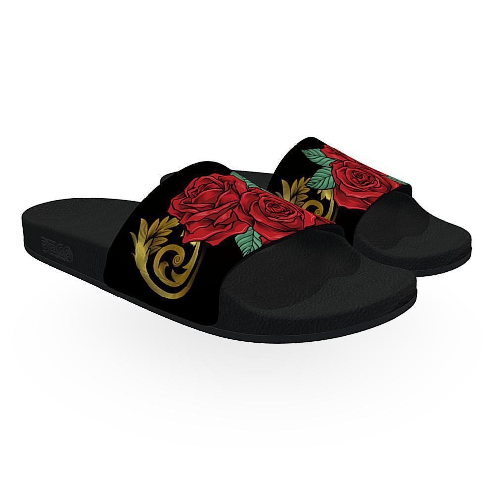 Red Roses - Unisex Slide Sandal - Licuado Wear