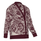 Mexica / Azteca Calendar (Maroon & Tan) - Unisex Knit Cardigan