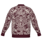 Mexica / Azteca Calendar (Maroon & Tan) - Unisex Knit Cardigan