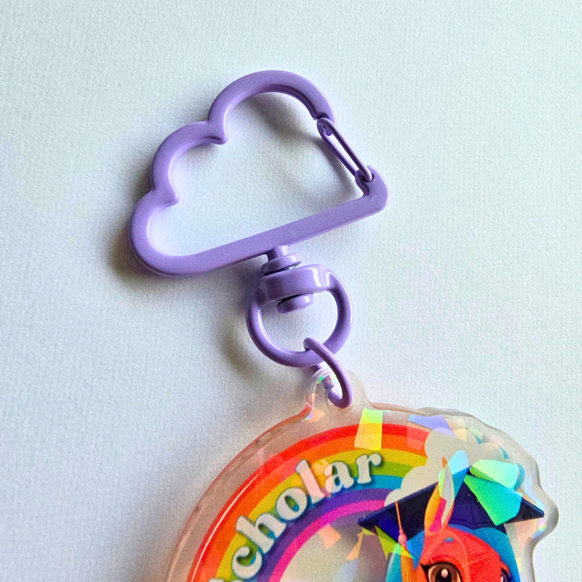 Scholar Pony - Acrylic Keychain Charm