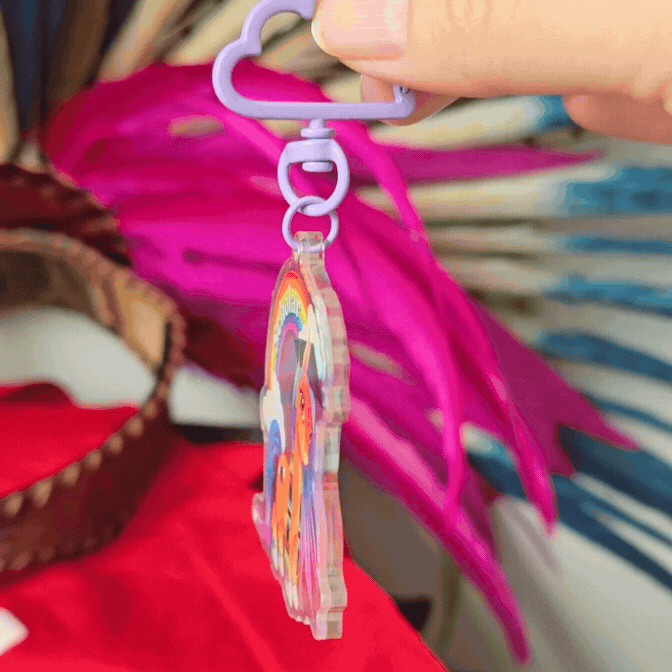 Scholar Pony - Acrylic Keychain Charm