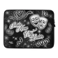 Smile Now Cry Later (Black Glitter) 90s Baby - Laptop Soft Case