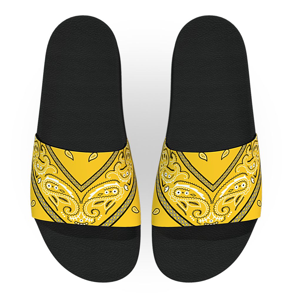 Sol Yellow Bandana - Unisex Slide Sandal