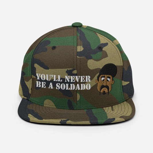 Soldado (White Text) - Fliplandia Snapback Hat