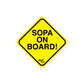 SOPA ON BOARD! - Sticker (S, M, L)