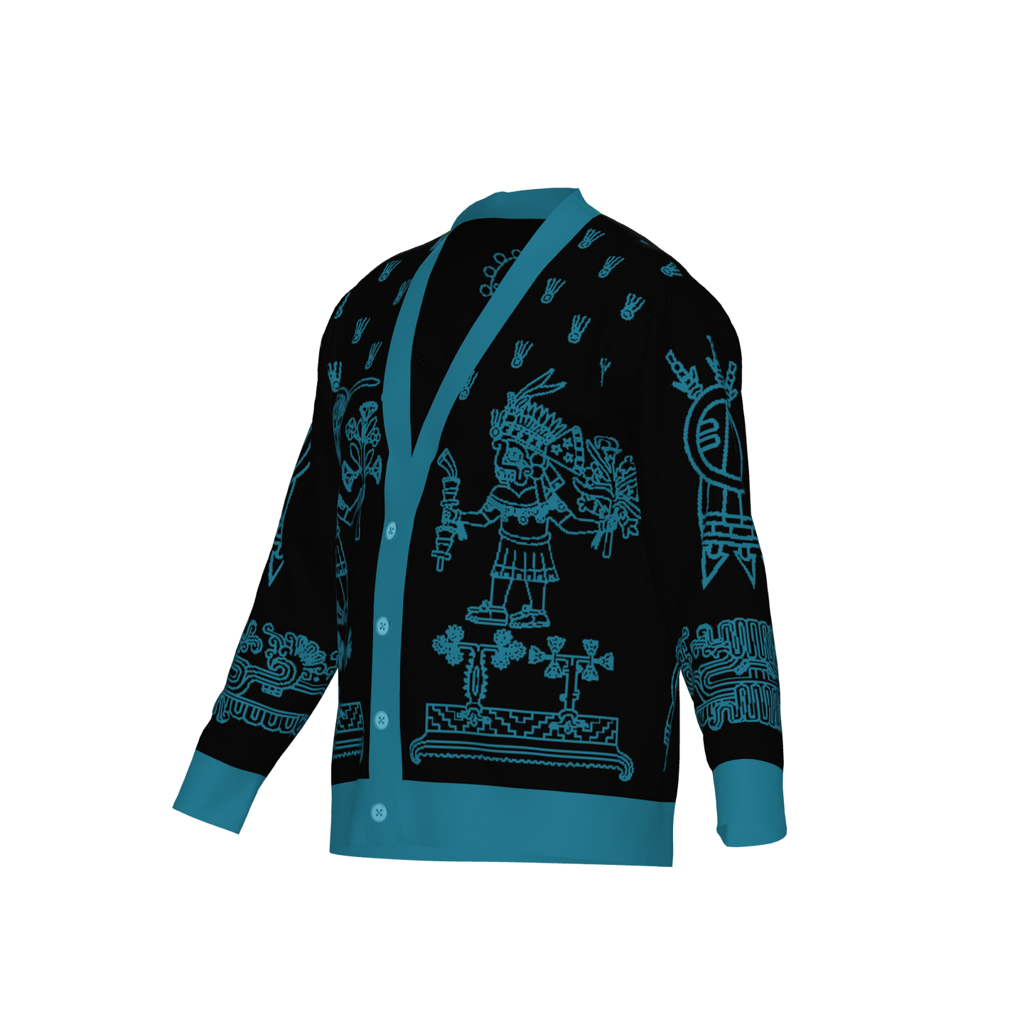 Huitzlampa (Direction of the South) - Unisex Knit Cardigan