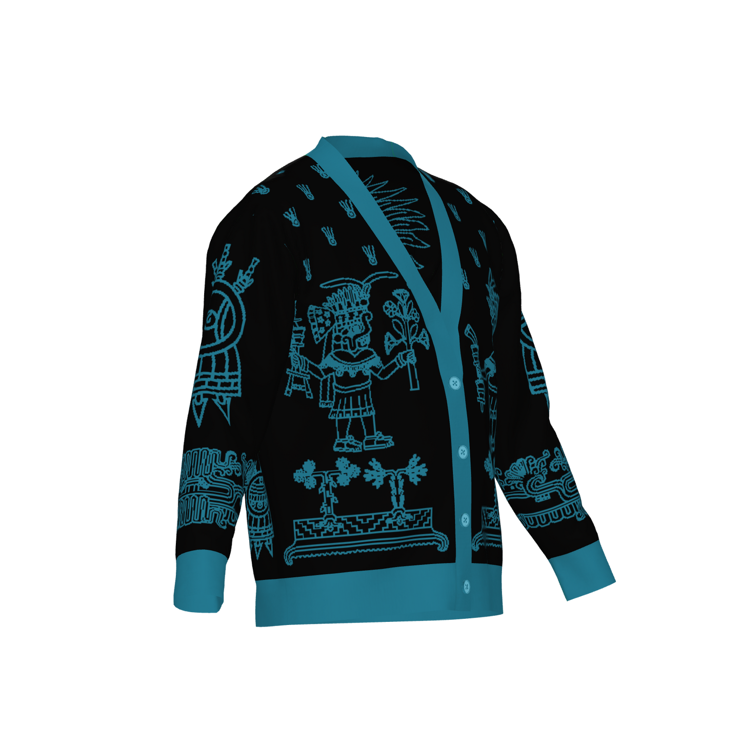 Huitzlampa (Direction of the South) - Unisex Knit Cardigan