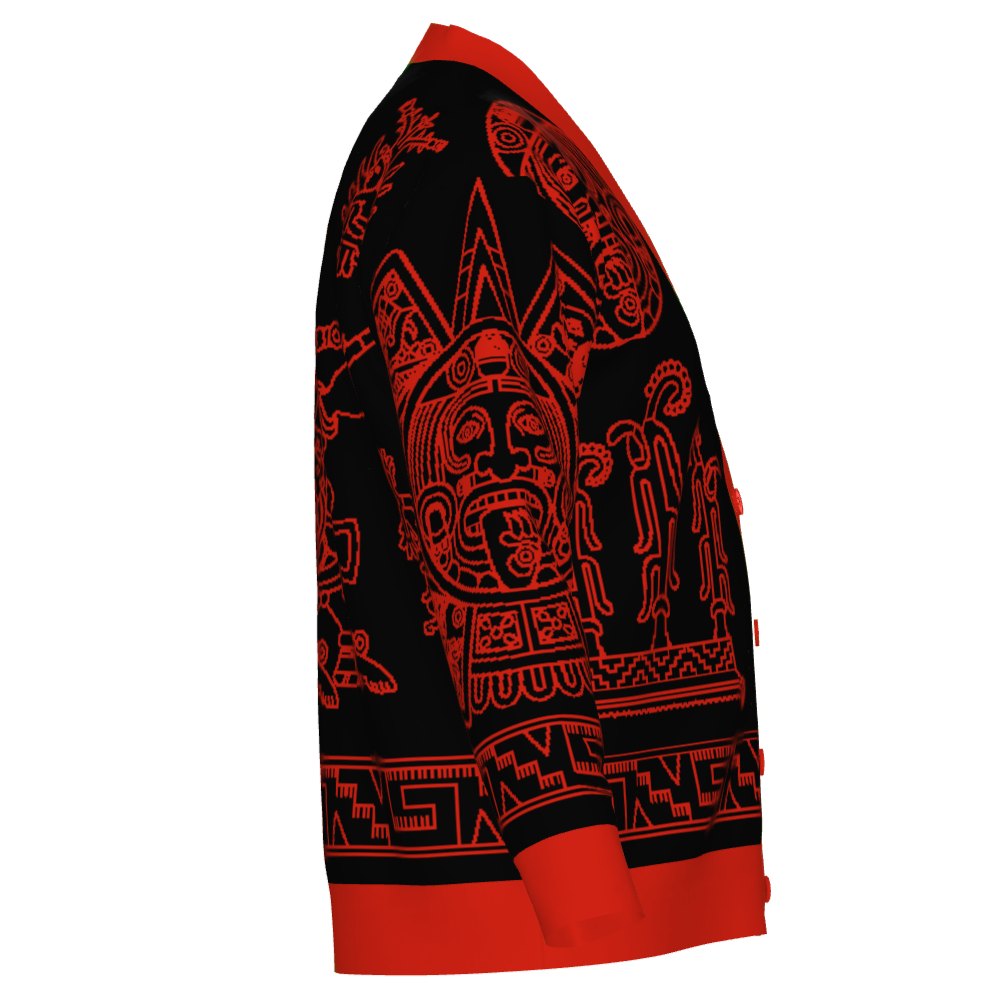 Tlahuizlampa (Direction of the East) - Unisex Knit Cardigan