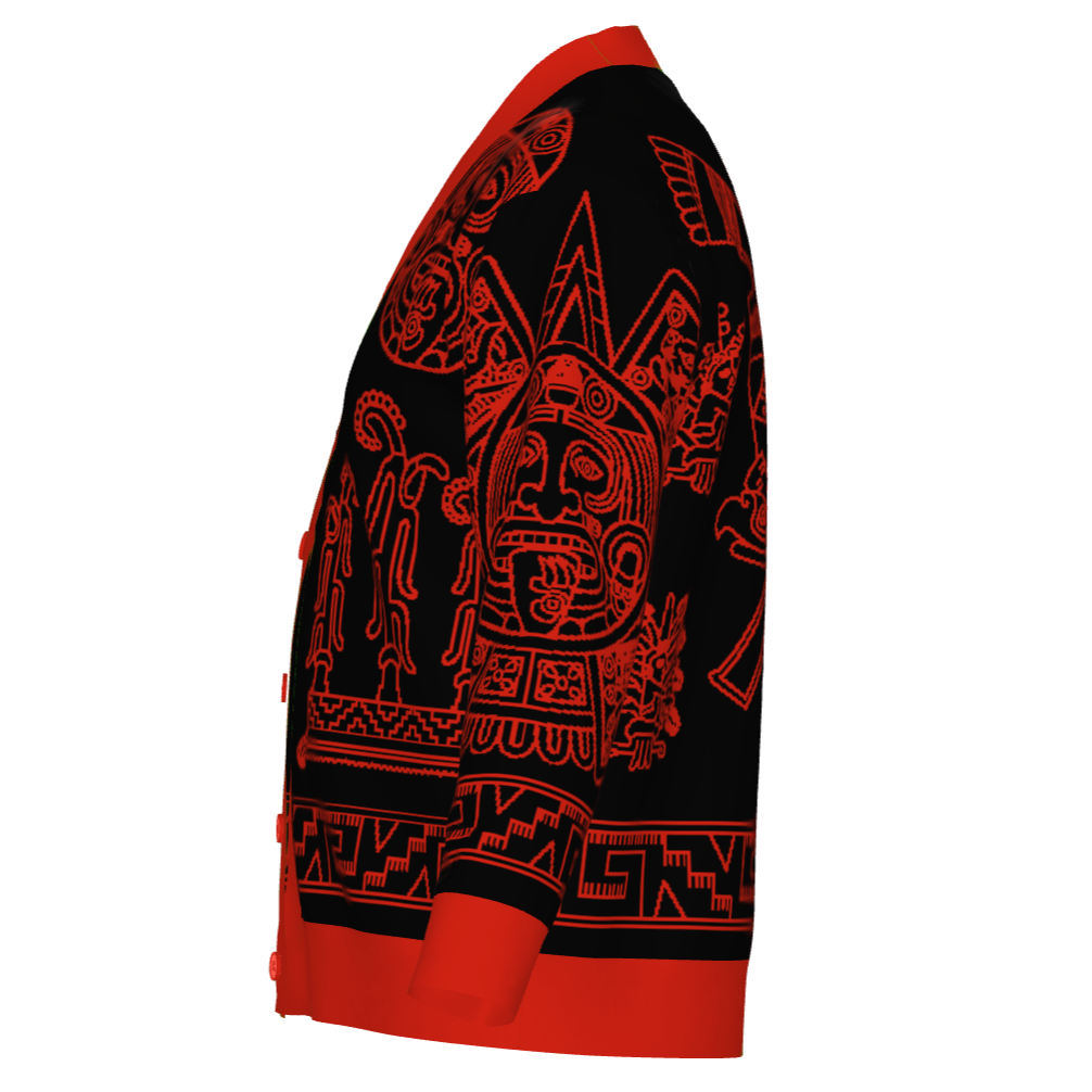 Tlahuizlampa (Direction of the East) - Unisex Knit Cardigan