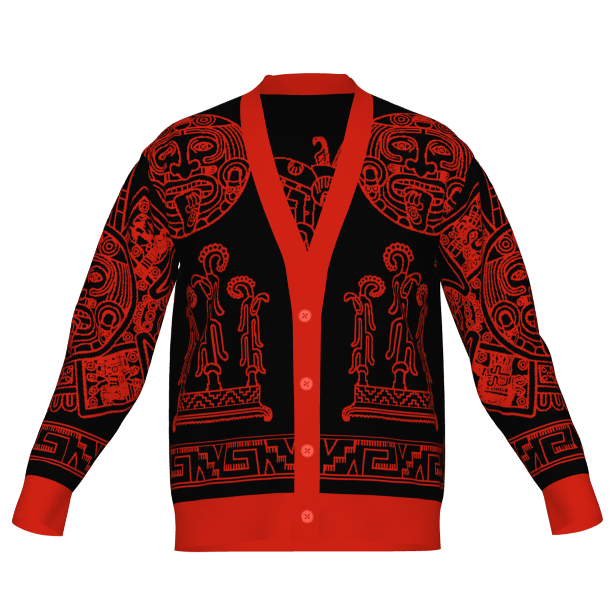 Tlahuizlampa (Direction of the East) - Unisex Knit Cardigan