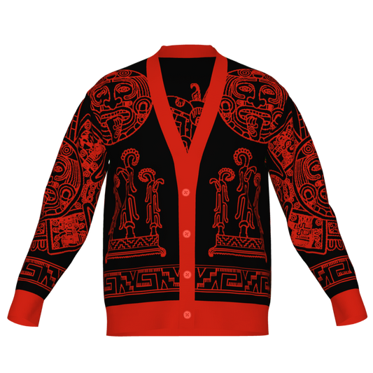Tlahuizlampa (Direction of the East) - Unisex Knit Cardigan
