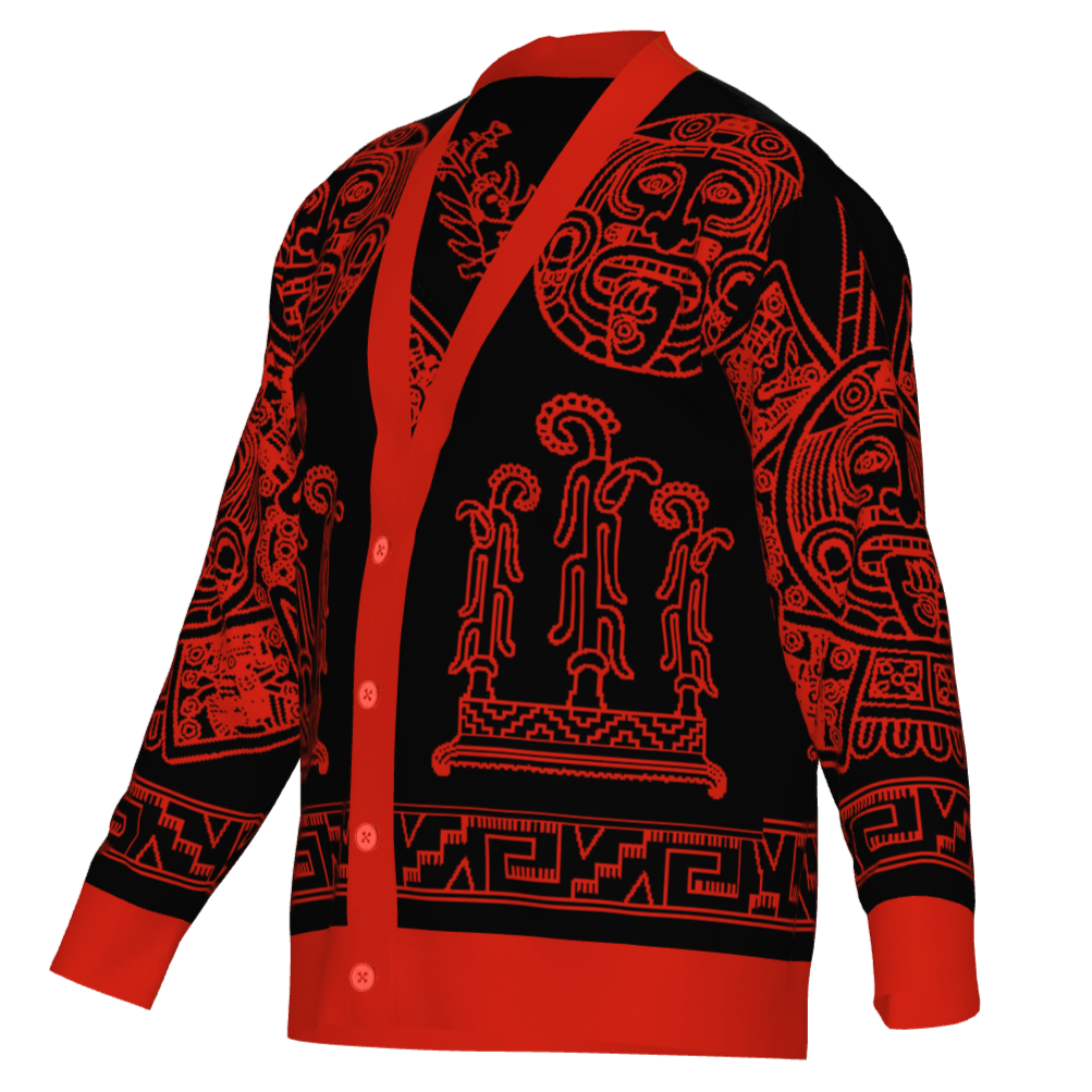Tlahuizlampa (Direction of the East) - Unisex Knit Cardigan