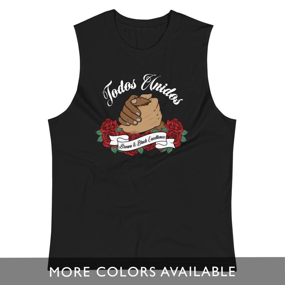 Todos Unidos, Brown and Black Excellence - Dark Muscle Shirt - Licuado Wear