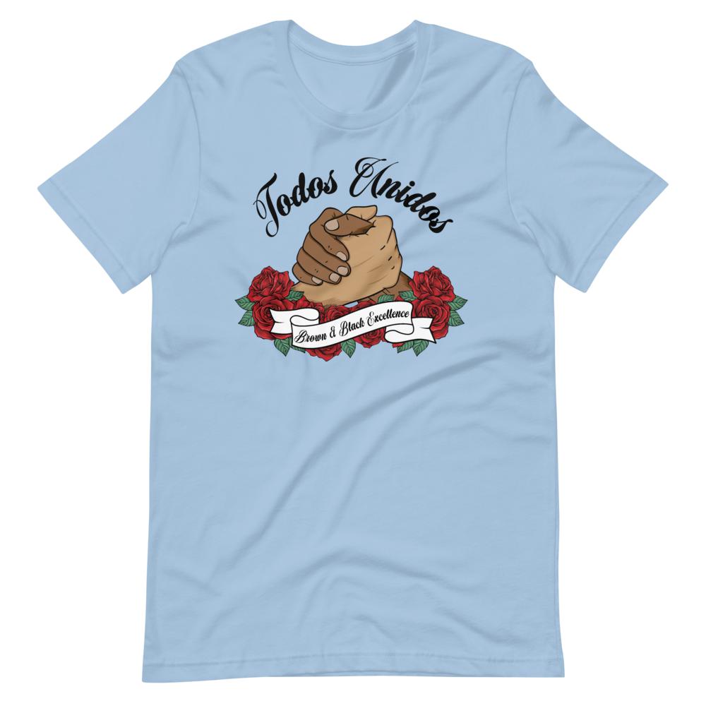 Todos Unidos, Brown and Black Excellence - Short-Sleeve Unisex Light T-Shirts - Licuado Wear