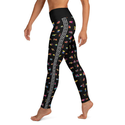 Tonalpohualli 20 Day Signs (Bright Colorway) - All-Over Print Leggings - Licuado Wear