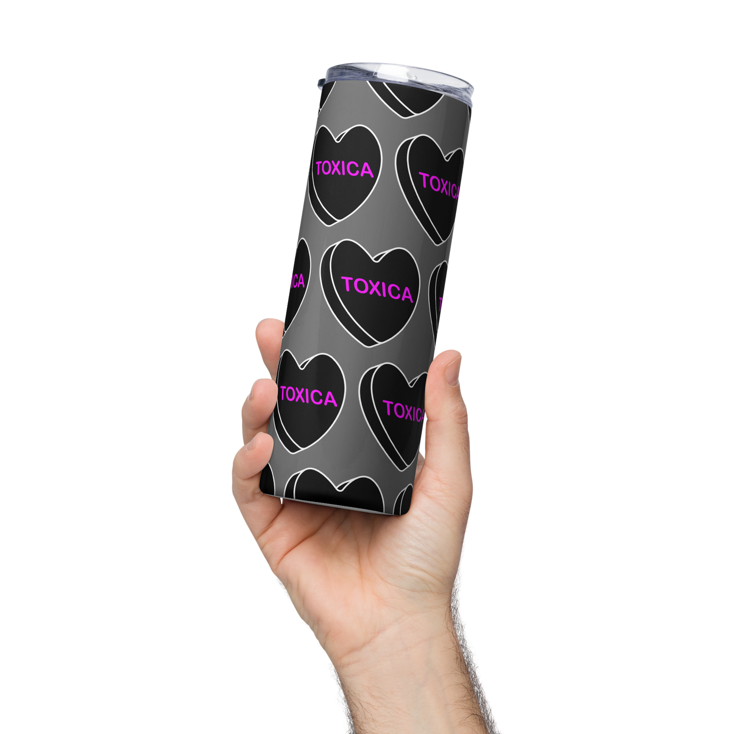 Toxica Candy Conversation Heart - Stainless steel tumbler