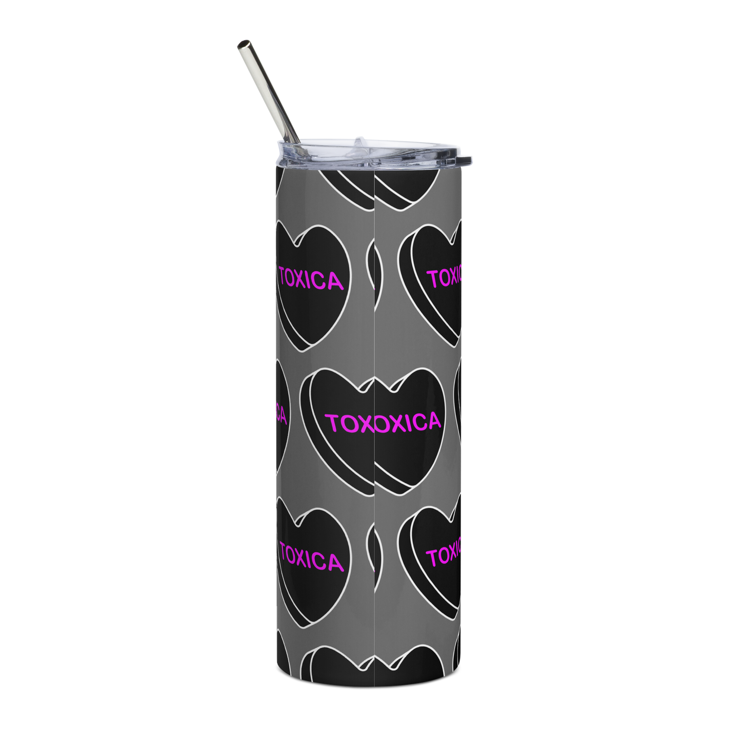 Toxica Candy Conversation Heart - Stainless steel tumbler