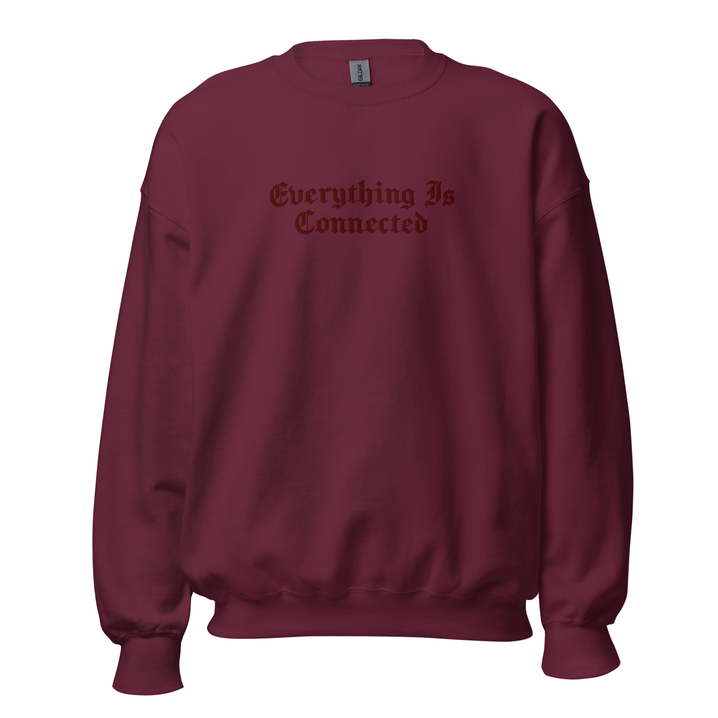 Everything Is Connected - Tone on Tone Embroidered Unisex Sweatshirt