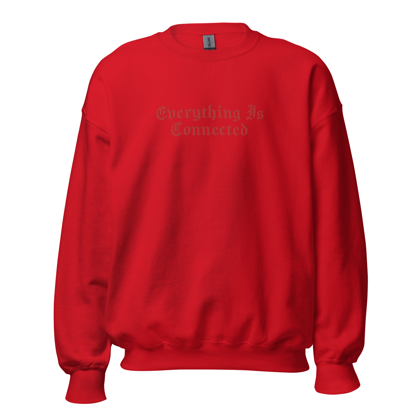 Everything Is Connected - Tone on Tone Embroidered Unisex Sweatshirt