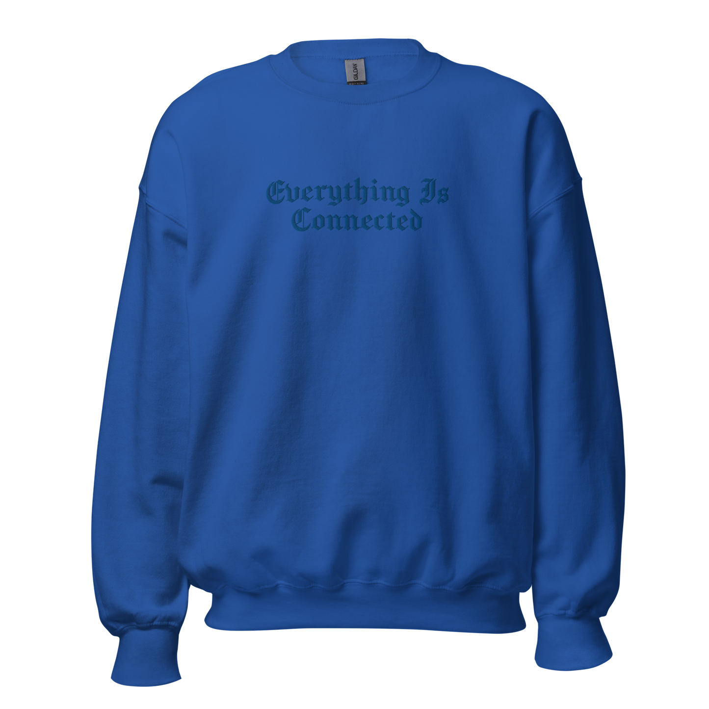 Everything Is Connected - Tone on Tone Embroidered Unisex Sweatshirt