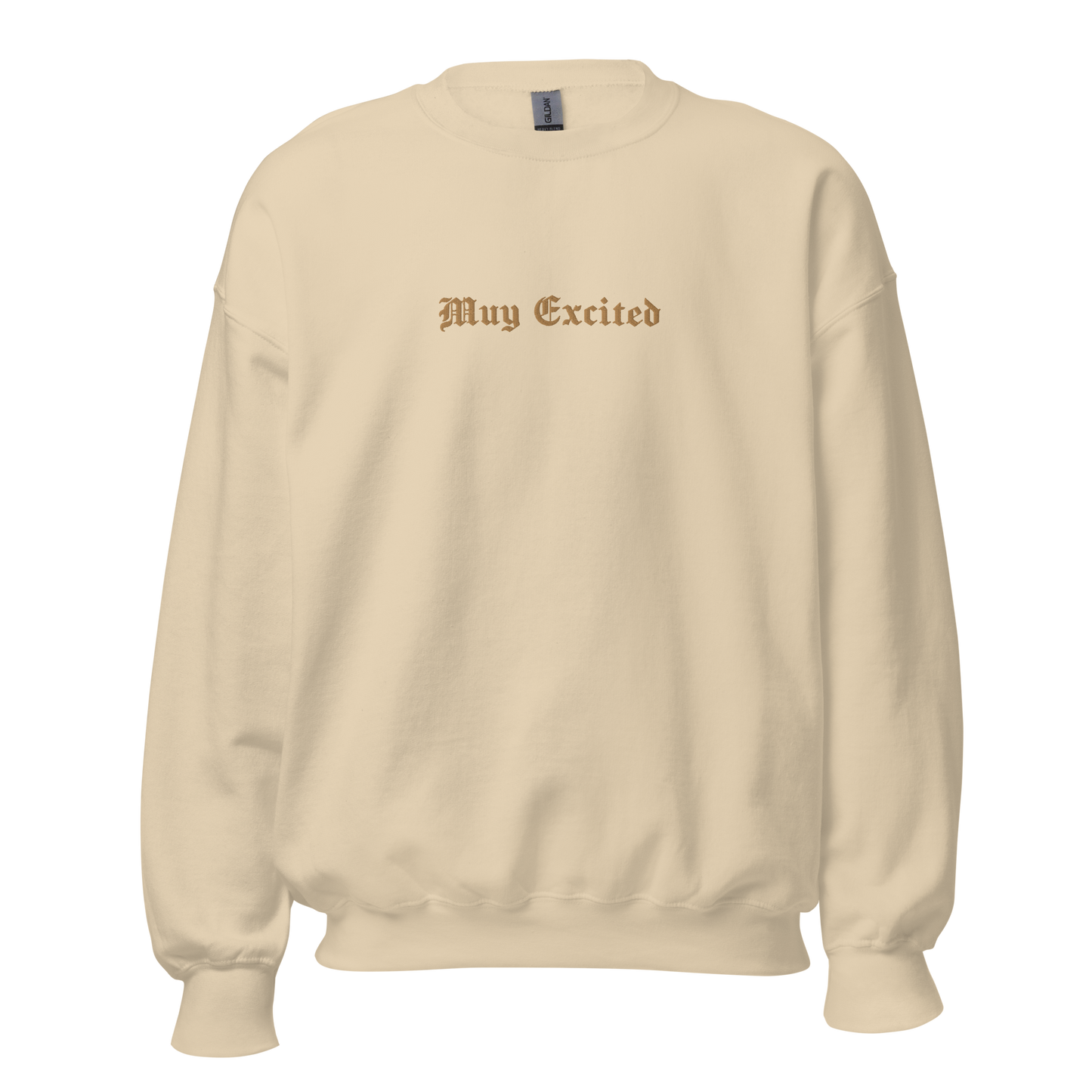 Muy Excited - Tone on Tone Embroidered Unisex Sweatshirt