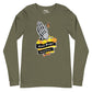 Never Forget, Always Respect, Praying Hands with Cempasúchil - Unisex Long Sleeve T-Shirt