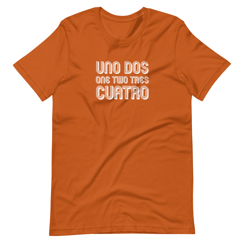 Uno, Dos, One, Two, Tres, Cuatro (Wooly Bully Spanglish) - Unisex Short-Sleeve T-Shirt