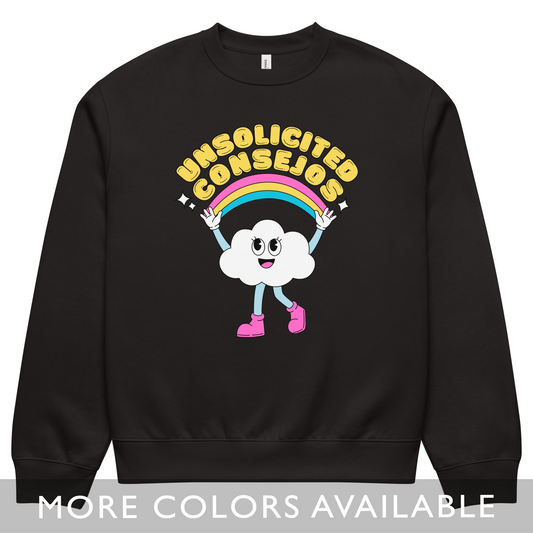 Unsolicited Consejos (Advice) - Oversized Unisex Heavyweight Crewneck Sweatshirt