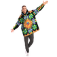 Wixarika Father Sun & Blue Deer - Cobija Hoodie