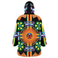 Wixarika Father Sun & Blue Deer - Cobija Hoodie