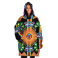 Wixarika Father Sun & Blue Deer - Cobija Hoodie