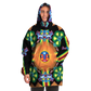 Wixarika Father Sun & Blue Deer - Cobija Hoodie