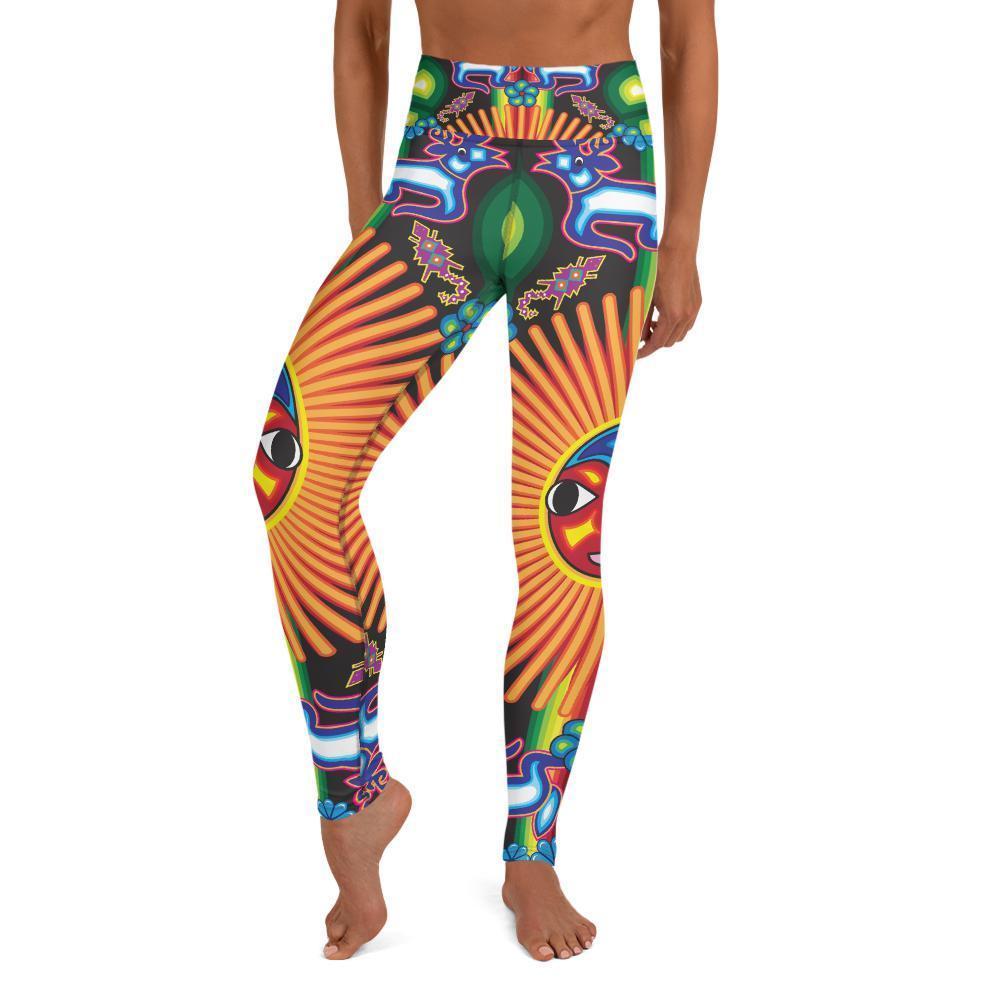 Huichol Sol - All-Over Print Leggings - Licuado Wear