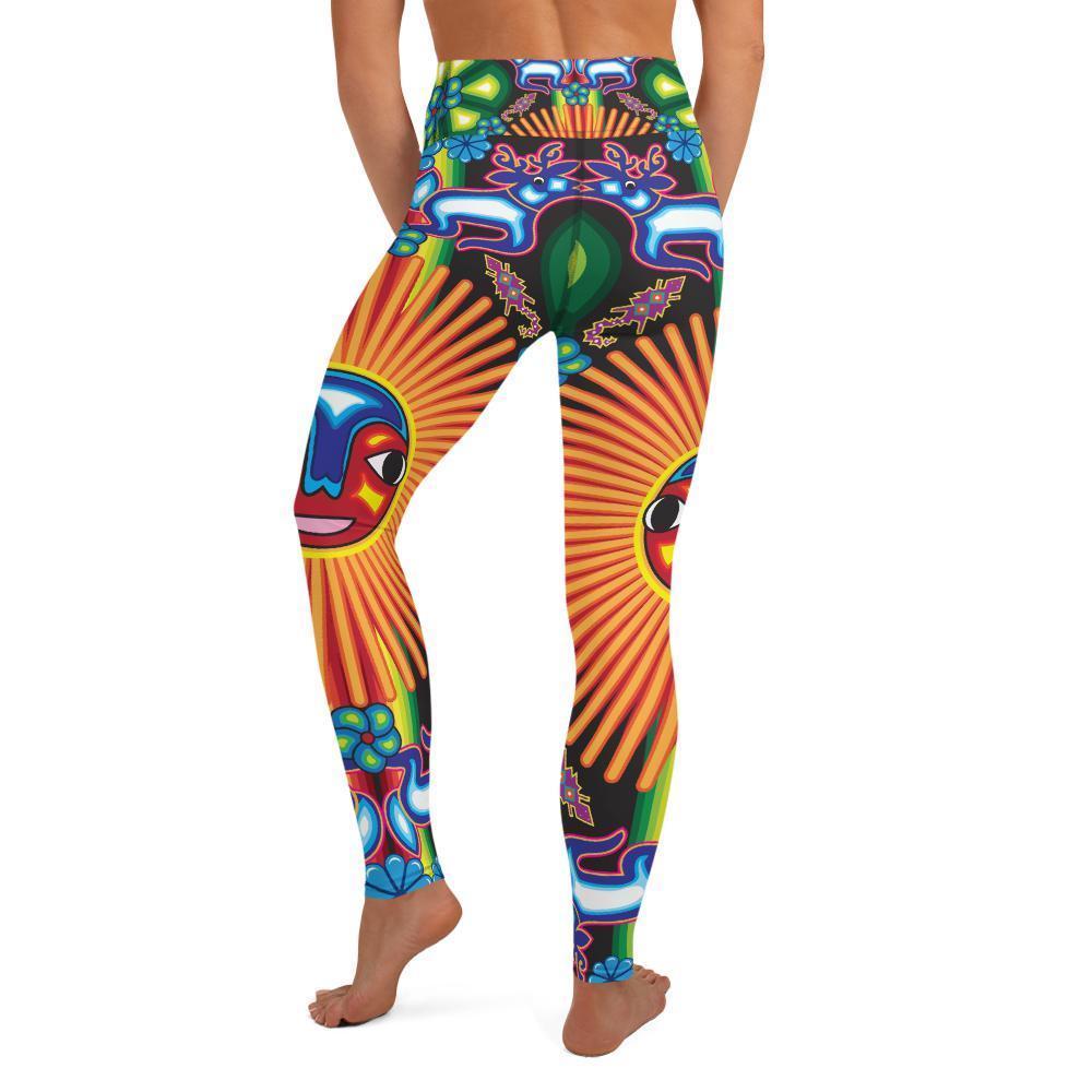 Huichol Sol - All-Over Print Leggings - Licuado Wear