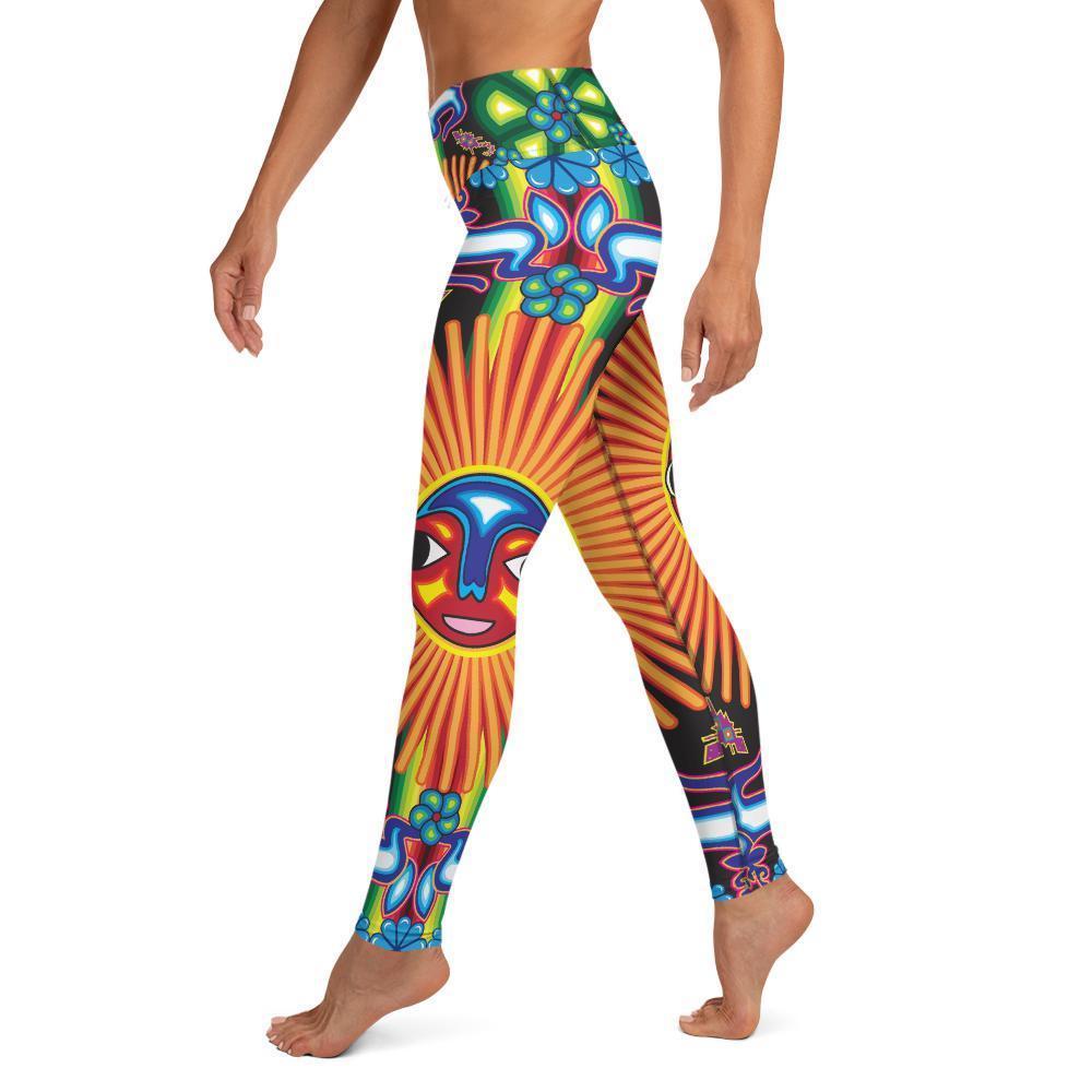 Huichol Sol - All-Over Print Leggings - Licuado Wear