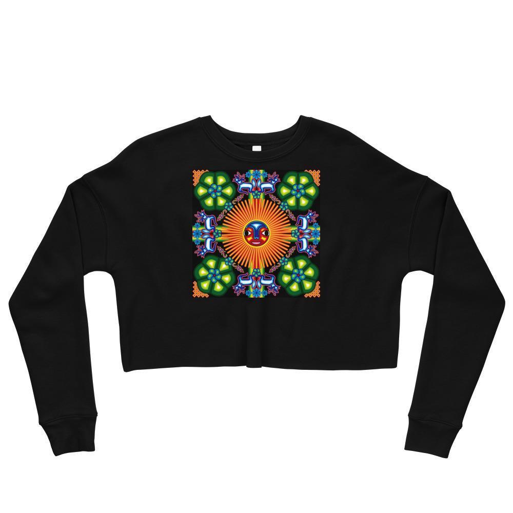 Huichol Sol - Crop Sweatshirt - Licuado Wear