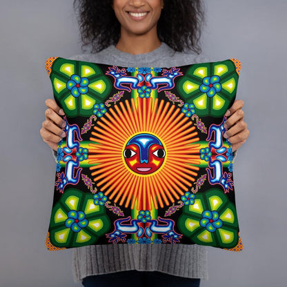 Huichol Sol - Pillow (2 sizes) - Licuado Wear