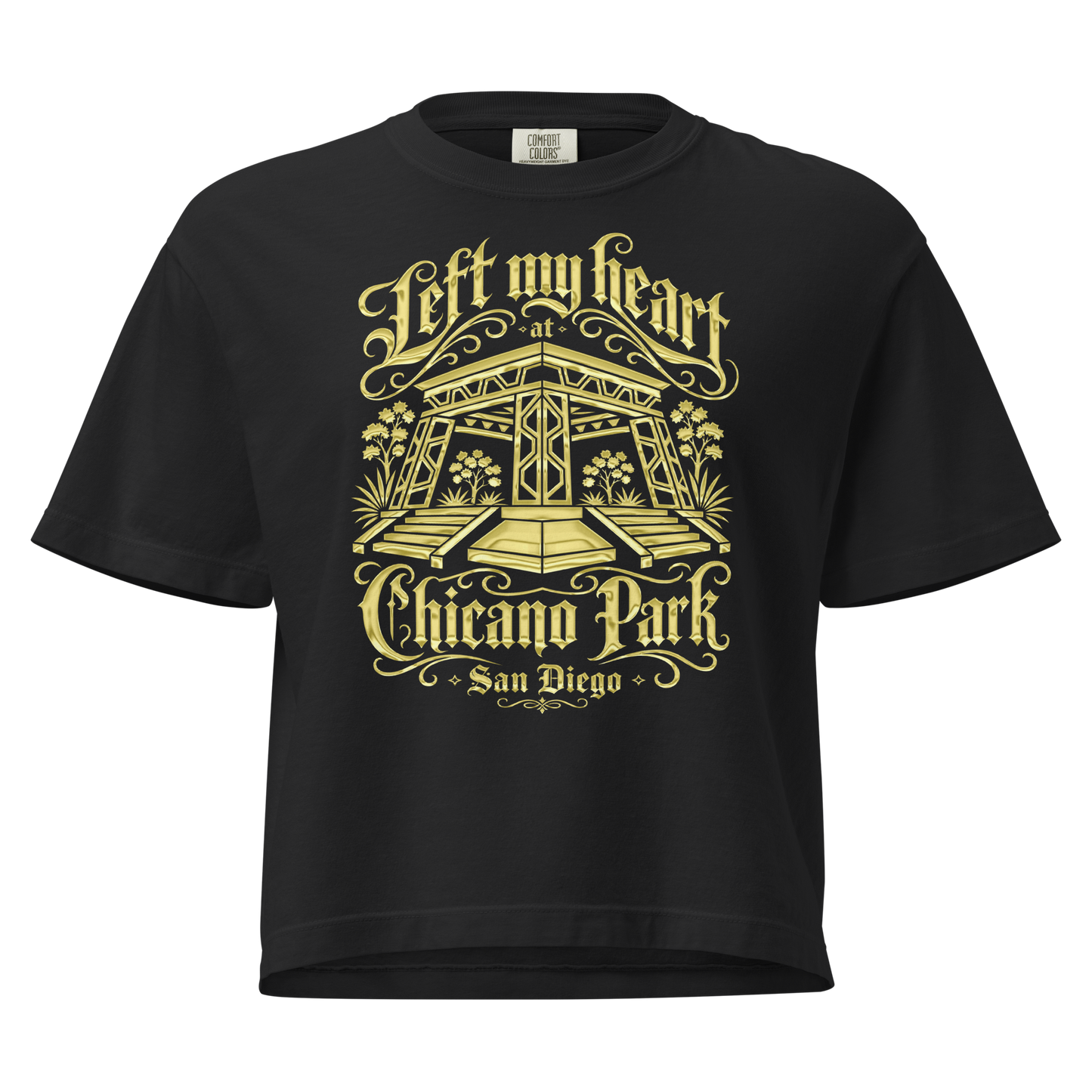 Left My Heart At Chicano Park - Women’s Heavyweight Boxy T-Shirt