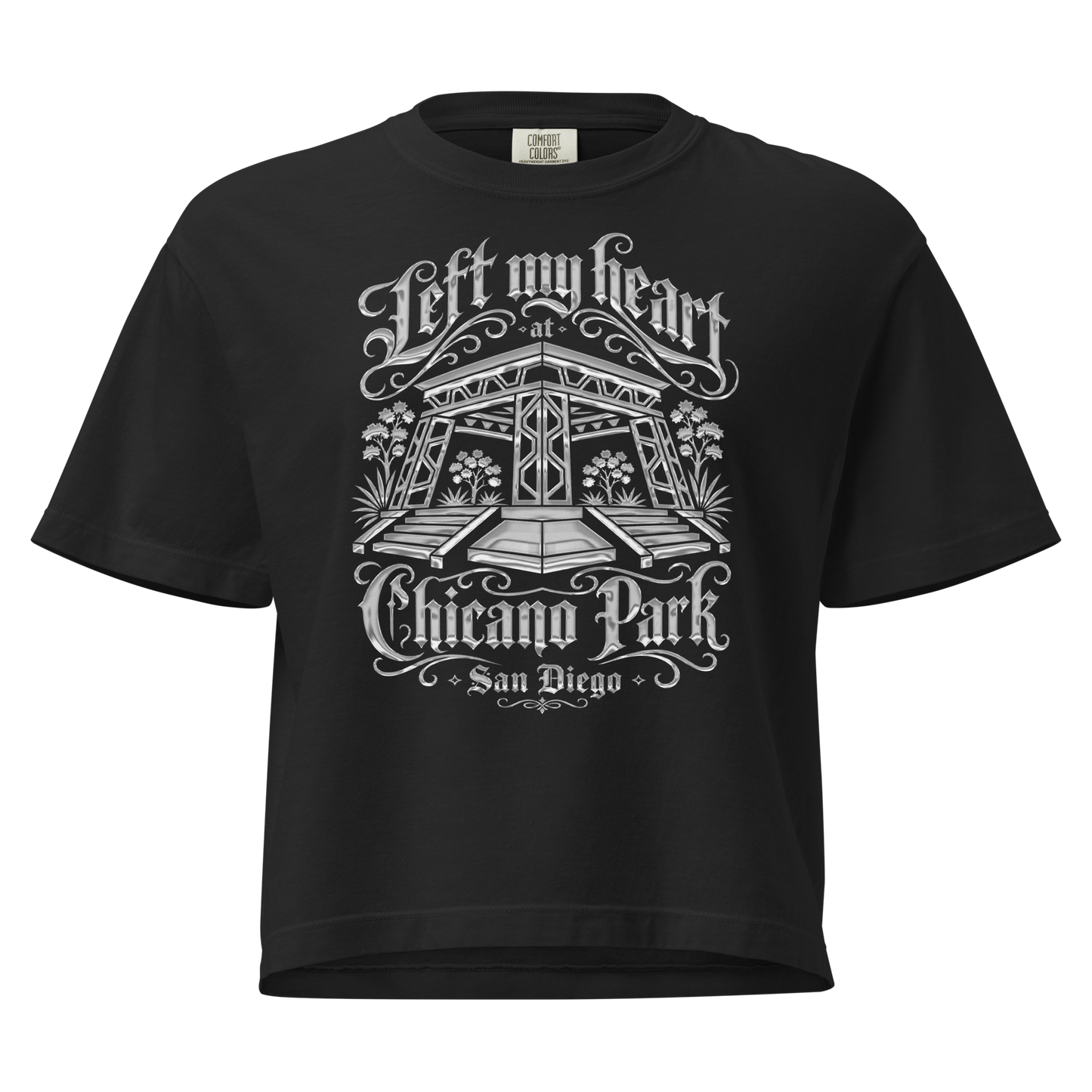 Left My Heart At Chicano Park - Women’s Heavyweight Boxy T-Shirt