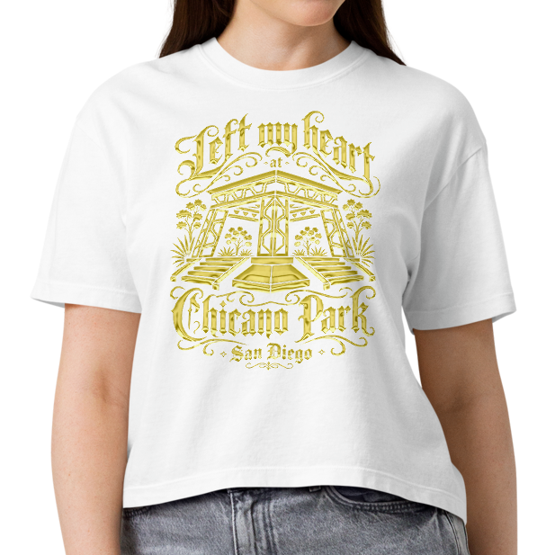 Left My Heart At Chicano Park - Women’s Heavyweight Boxy T-Shirt
