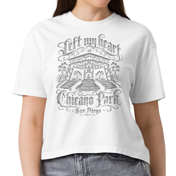 Left My Heart At Chicano Park - Women’s Heavyweight Boxy T-Shirt