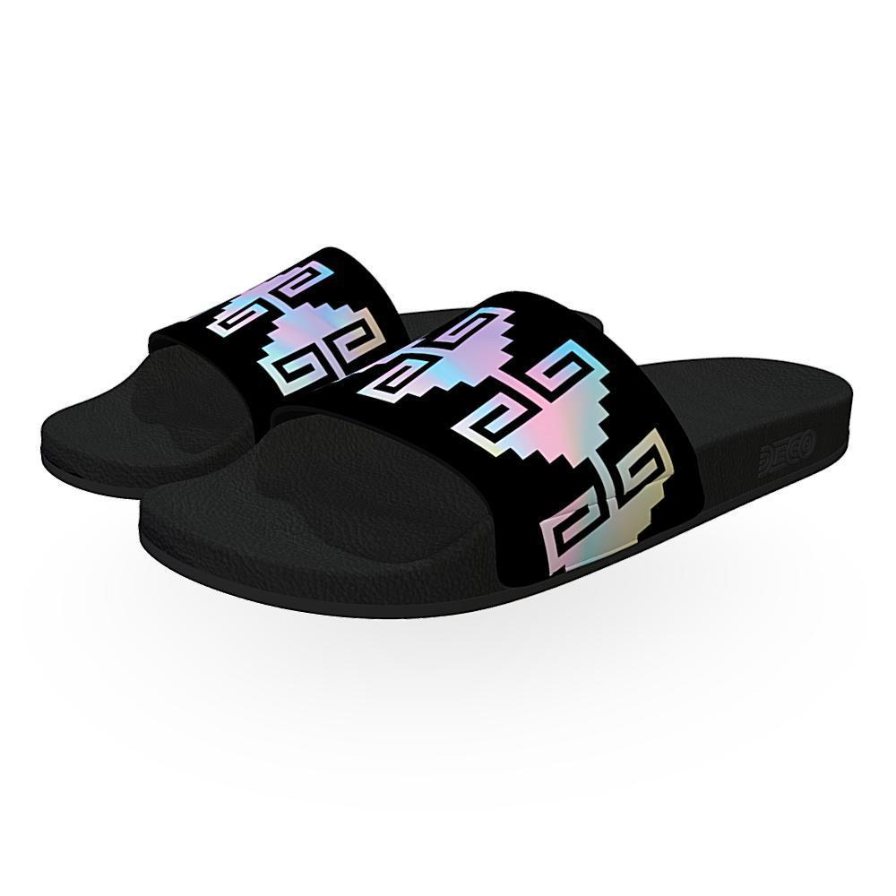Xicalcoliuhqui, Twisted Gourd (Holographic Colors) - Unisex Slide Sandal - Licuado Wear