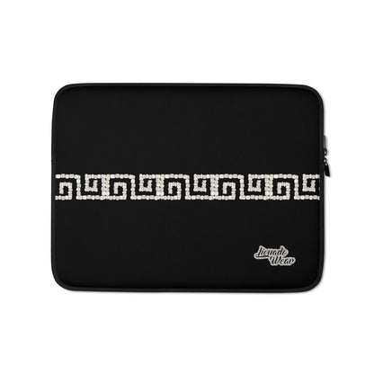 Xicalcoliuqui Stripe in Creme (Digital Beadwork) - Laptop Sleeve
