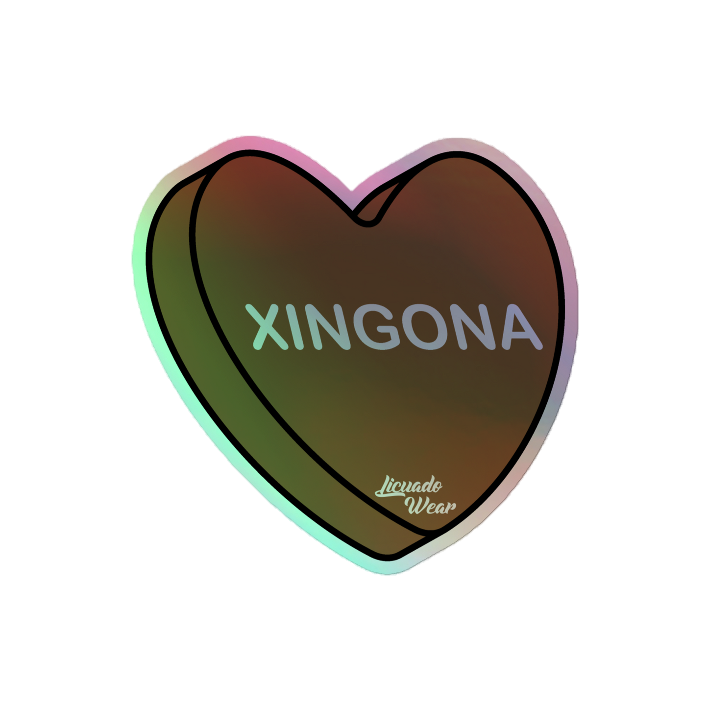 Xingona Candy Conversation Heart - Holographic sticker