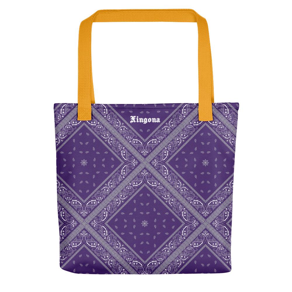 Xingona Purple Bandana Gold Strap (Lakers Colors) - Tote bag