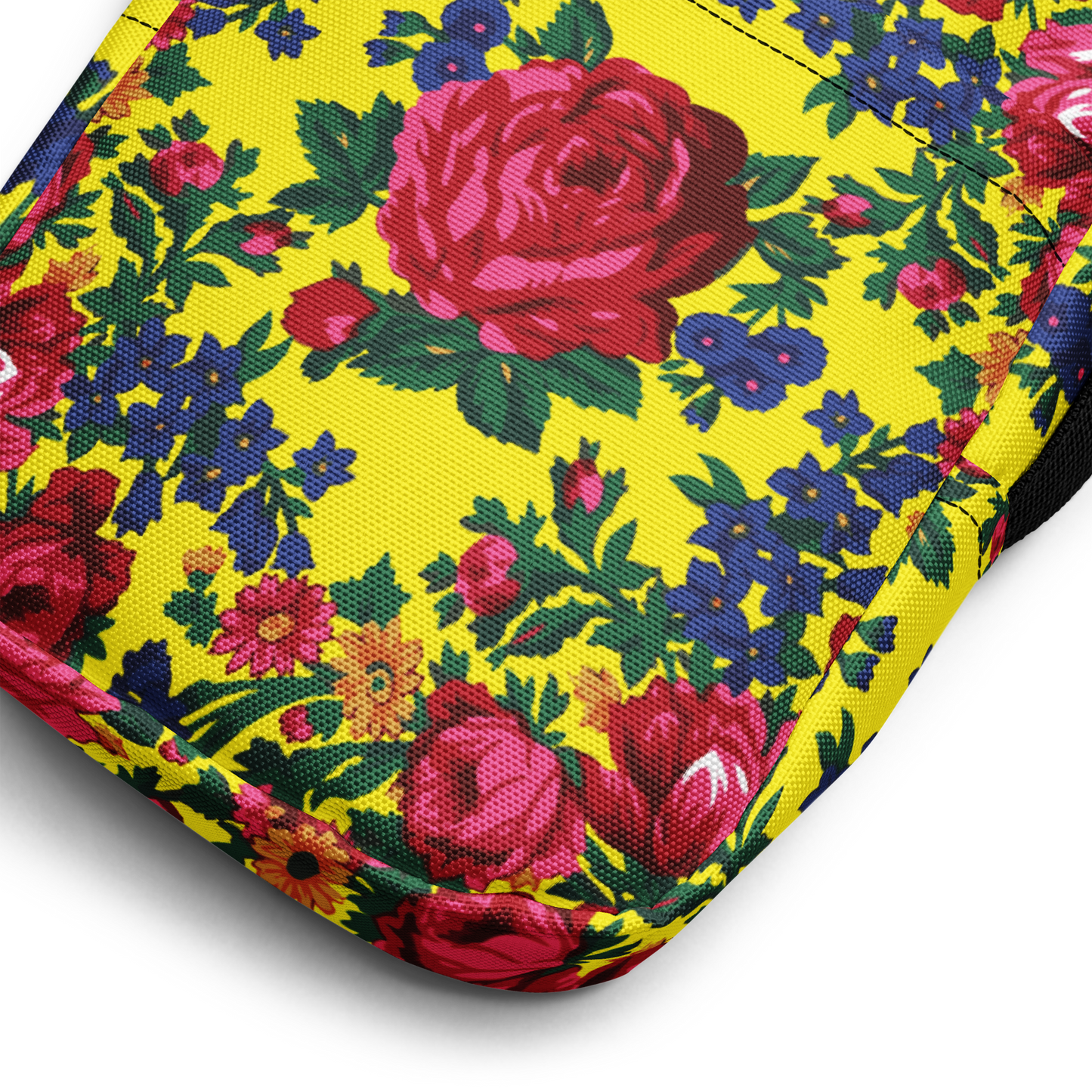 Yellow Floral - Unisex Crossbody Bag