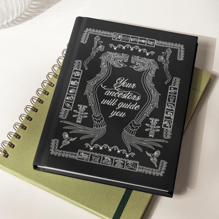 Your Ancestors Will Guide You (Black/White) - Hardcover Matte Journal