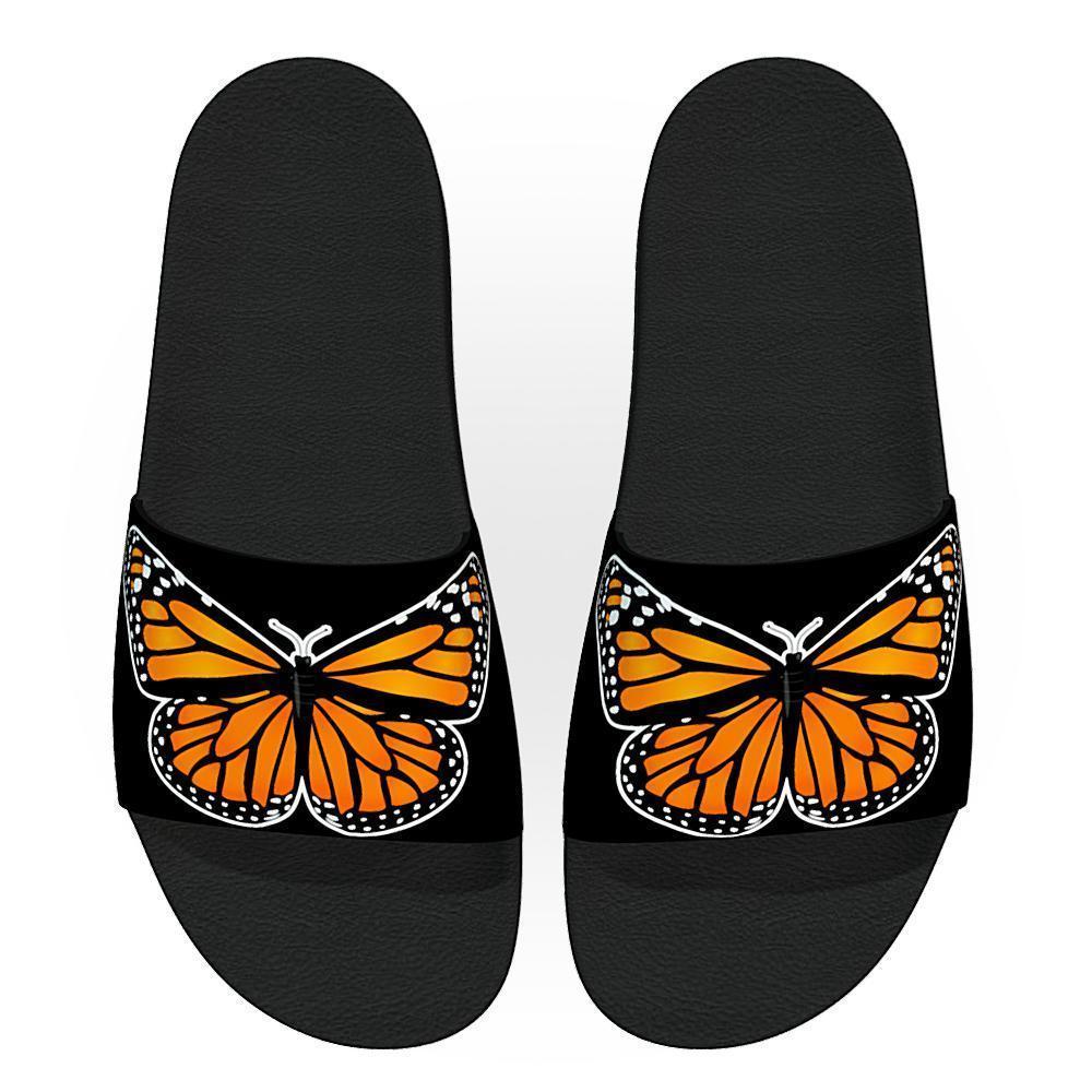 Zacuanpapalotl (Monarch Butterfly) - Unisex Slide Sandal - Licuado Wear